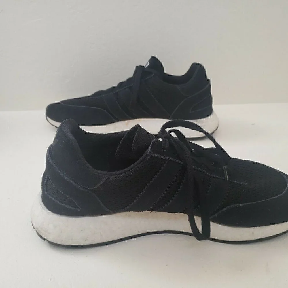 Men's Pre Own Adidas Boost black white Shoes 11.5 - Picture 5 of 8